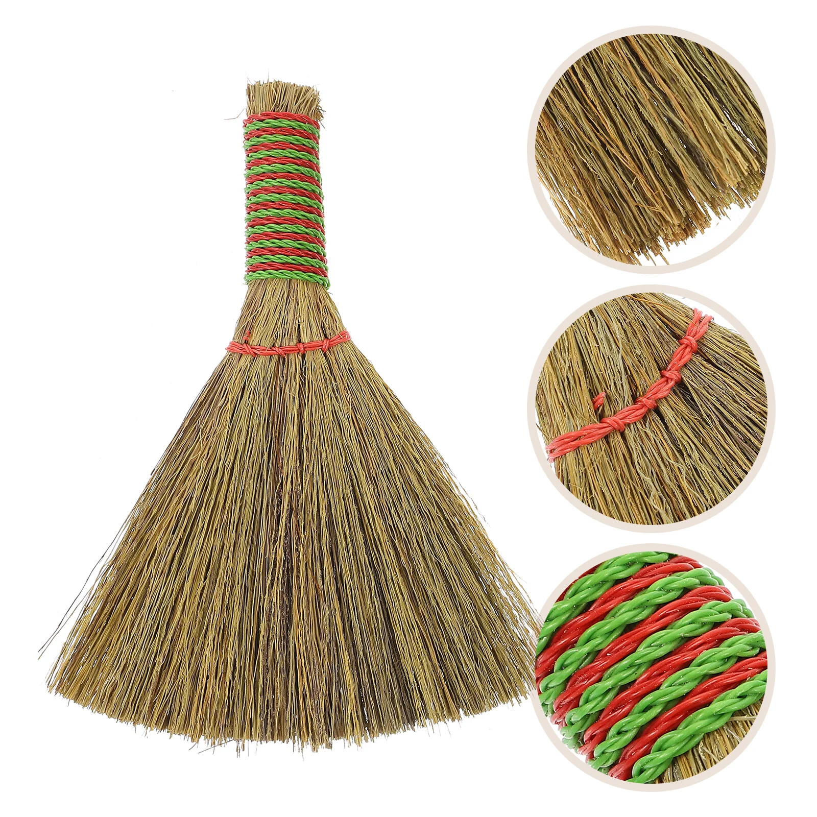 

2 Pcs Cleaning Sweep Desk For Kids Brooms Home Dust Removing Rural Mini Miscanthus Household Small Desktop Straw