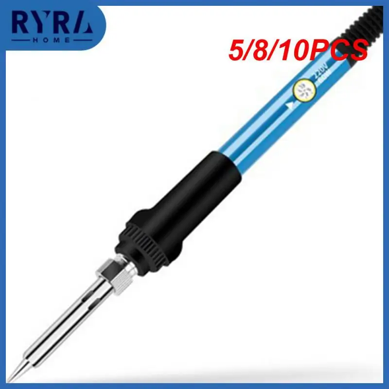 

5/8/10PCS Soldering Iron Heat Handle 60w Welding Electric Adjustable Temperature Tips Repair Tool Rework Station Mini 806 Pencil