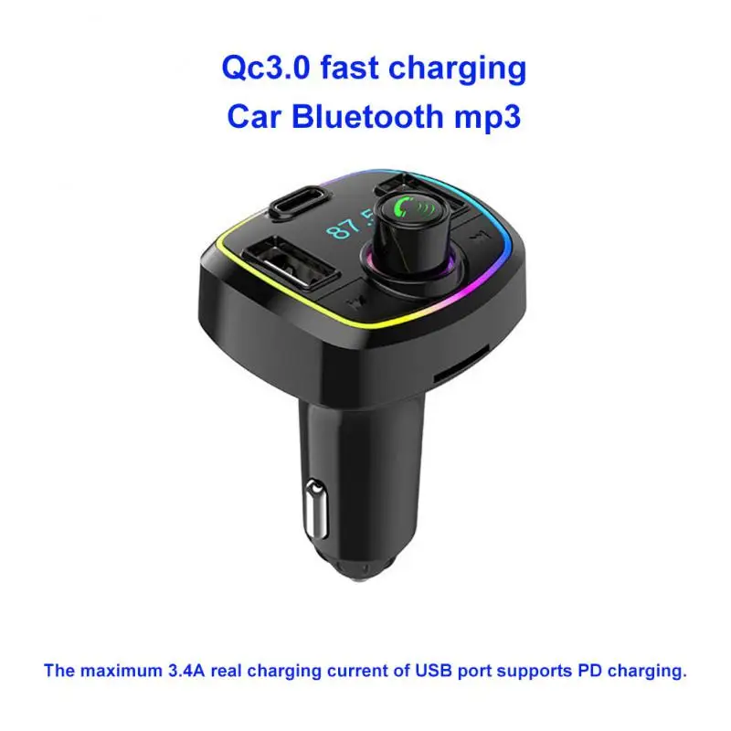 

FM-трансмиттер автомобильный с поддержкой Bluetooth 5,0 и USB-портами