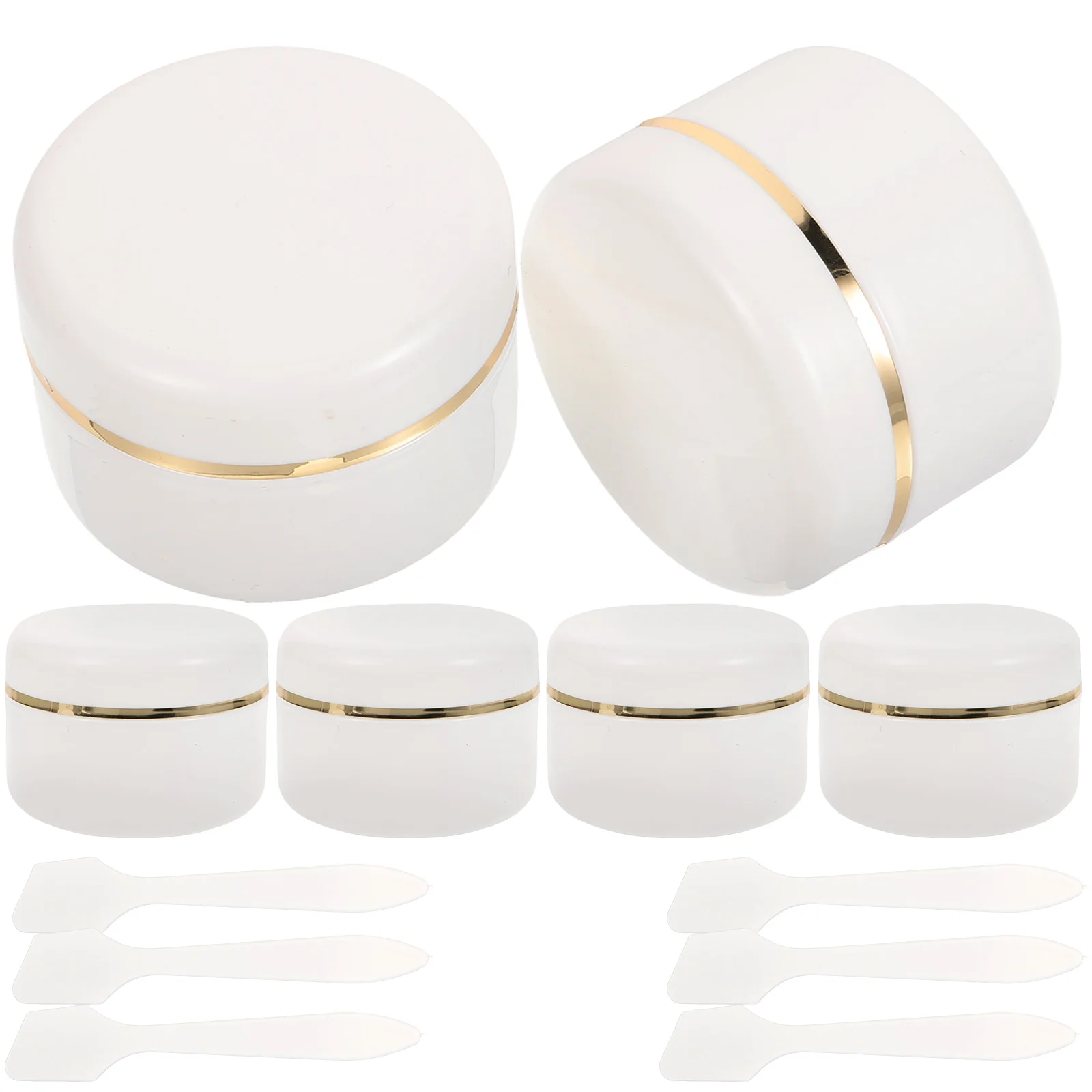 

6 Pcs Containers Cream Holder Lotion Bottles Jar Pp Plastic Travel Sub Sample