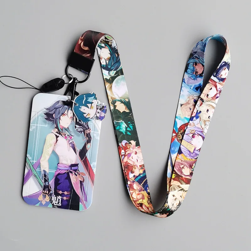 Ударопрочный шнурок Genshin для ключей цепочка удостоверения личности чехол