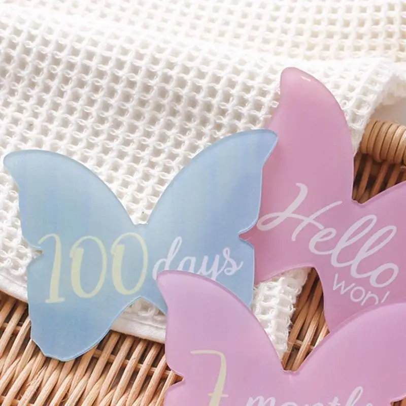 Месячные карты акриловый знак объявлений ребенка элегантные ежемесячные и диски