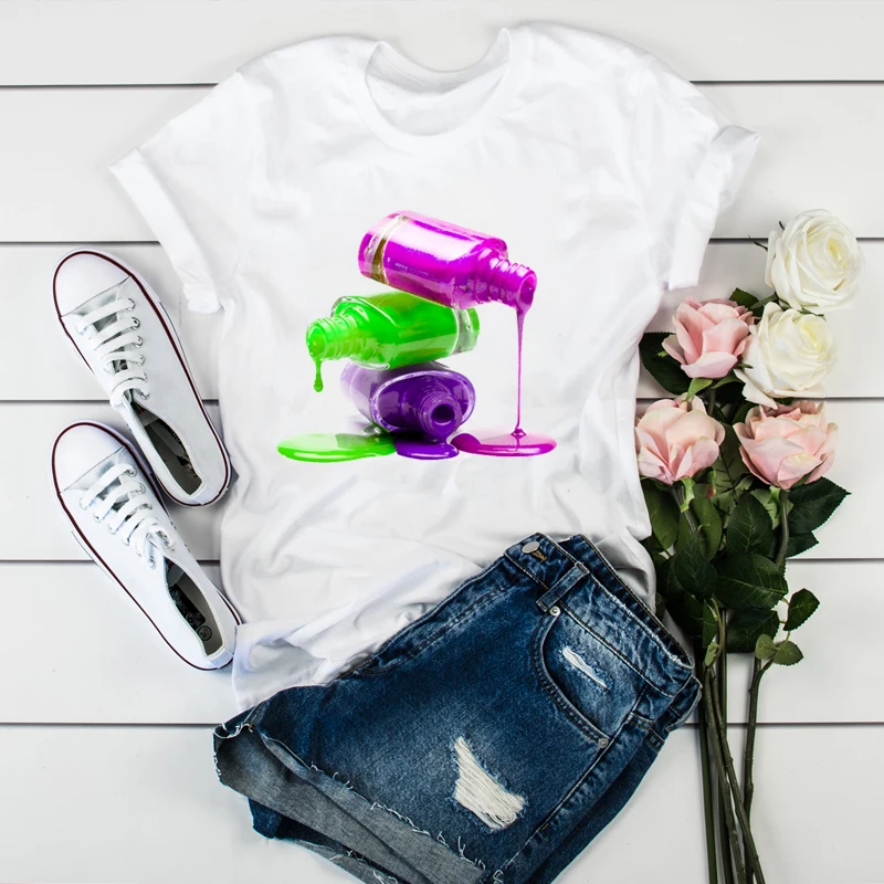 

2022new Printed Female T-Shirt Short Sleeve Women Tops Loose Summer T Shirt