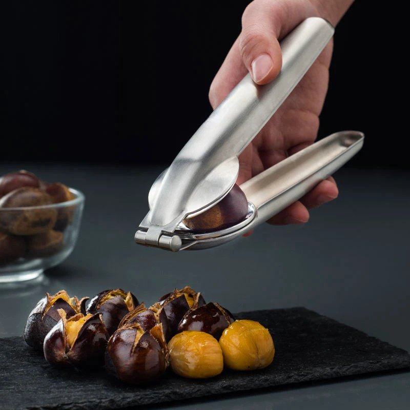 

304 Stainless Steel Efficient Chestnut Clip Walnut Pliers Metal NutCracker Sheller Nut Opener Kitchen Tool NEW Cutter Gadgets
