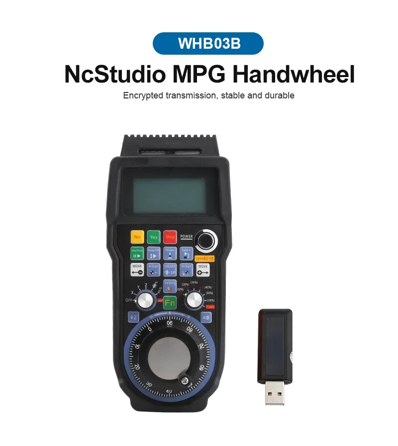 Ручка для гравировки WHB03B CNC Mach3 беспроводной MPG подвесной маховик фрезерного