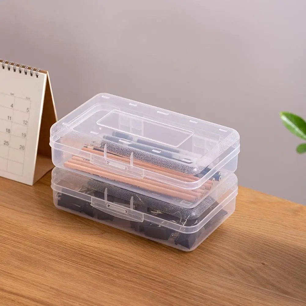 

Transparent Pencil Case Wholesale Large Capacity Multifunctional Organizer For Sketching Art Students Simple Stationery Box