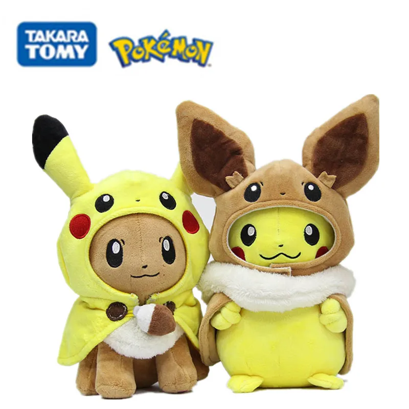 

Pokemon Plush Toys Bluk Buy Lot Big Size 28CM Pikachu Cosplay Eevee Cute Dolls Gift to Girlfriend Kids Xmas Birthday Halloween