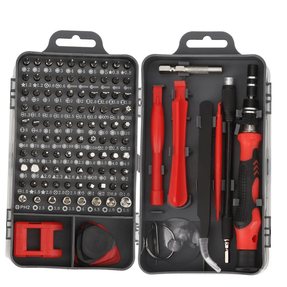 115 in 1 Screwdriver Set Multifunctional Watch Phone Repairing Removal Hand Tool Sets Combination with Kit Storage Box