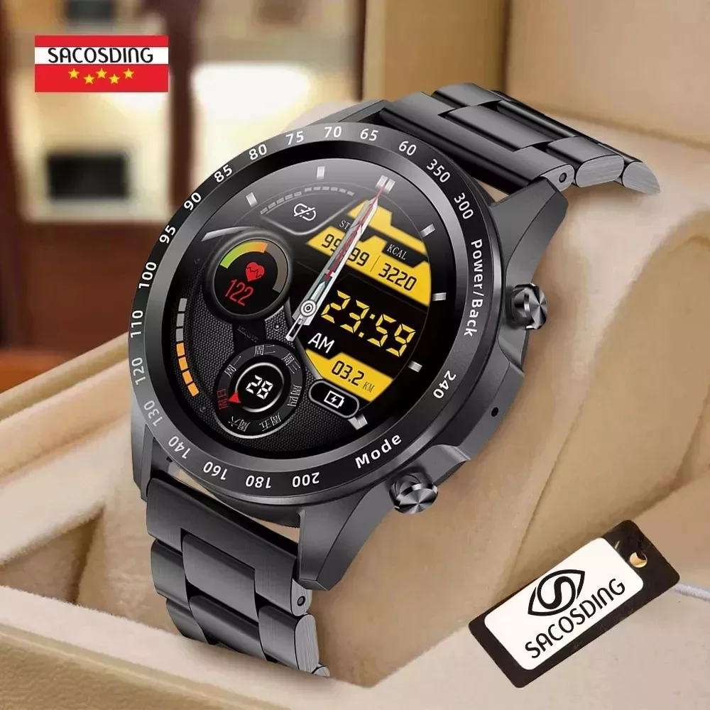 

2021 Men Smart Watch TWS Heart Rate Blood Pressure Body Temperature Sports Fitness Luxury Watch Bluetooth Call Smartwatch Music