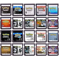 

Pokemon Series DS Game Cartridge Video Game Console Card HeartGold SoulSilver Black White Pearl Diamond Platinum for NDS/3DS/2DS