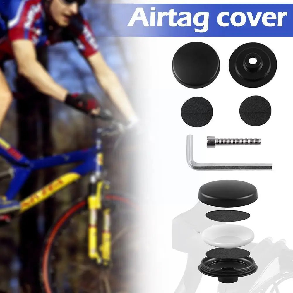 

For Apple AirTag Bicycle Anti-theft Cover GPS Tracking Locator Mount Waterproof Bike Hidden Holder Protective Case For Air A8J2