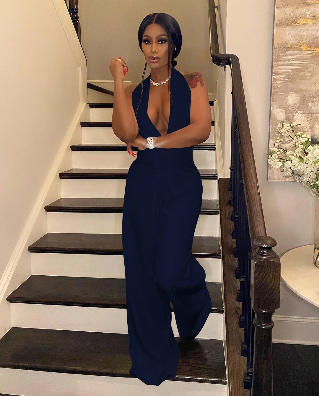 Новое поступление 2022 Модные Дизайнерские однотонные комбинезоны Felyn с лямкой на