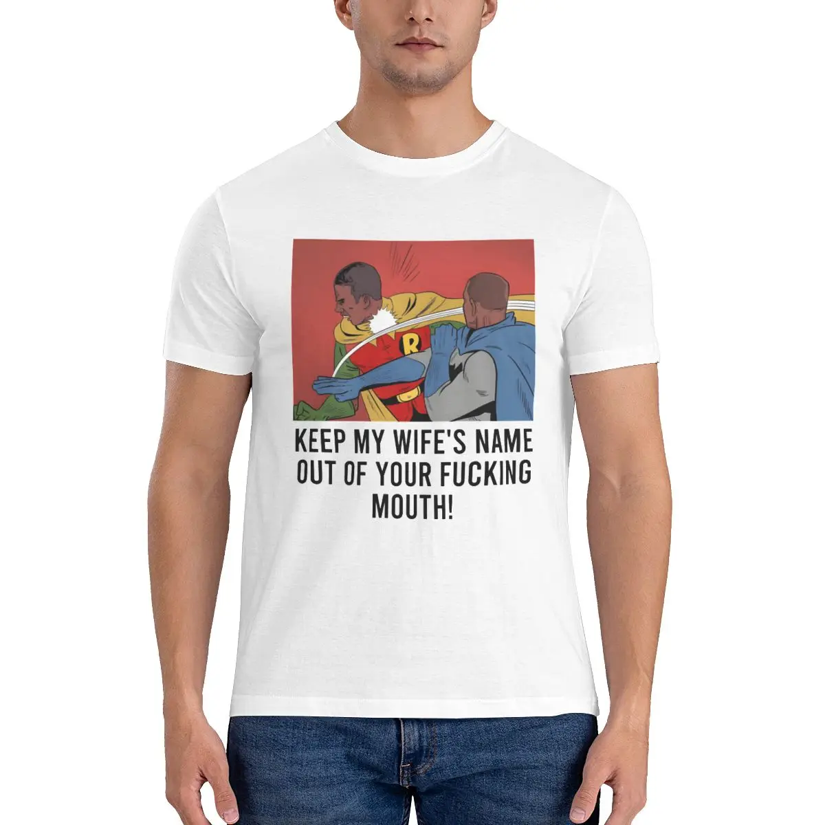 

Men Women's T Shirt Will Smith Slaps Chris Rock Trending T-Shirt Funny Comic Meme Couple 100 Cotton Printed Tshirt Clothes Gift