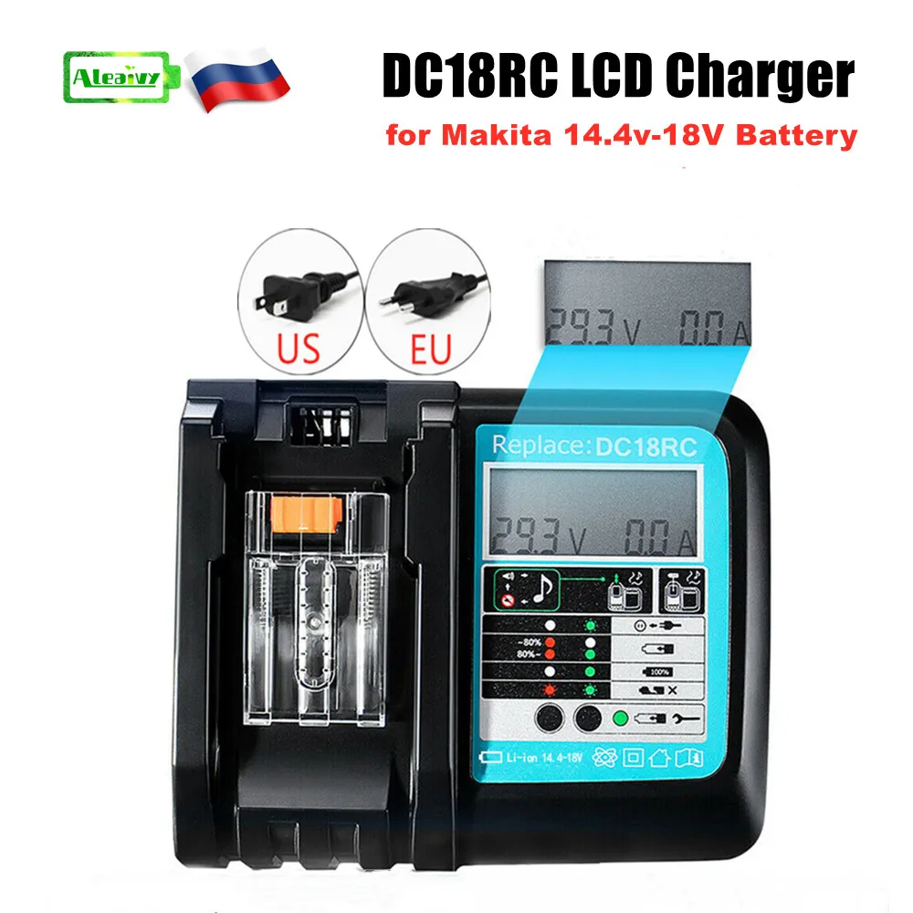 

DC18RC LCD Battery Charger for Makita 18V Battery BL1445 BL1440 BL1430 BL1860 BL1840 BL1850 EU /US Plug 3A Power Tool Charge