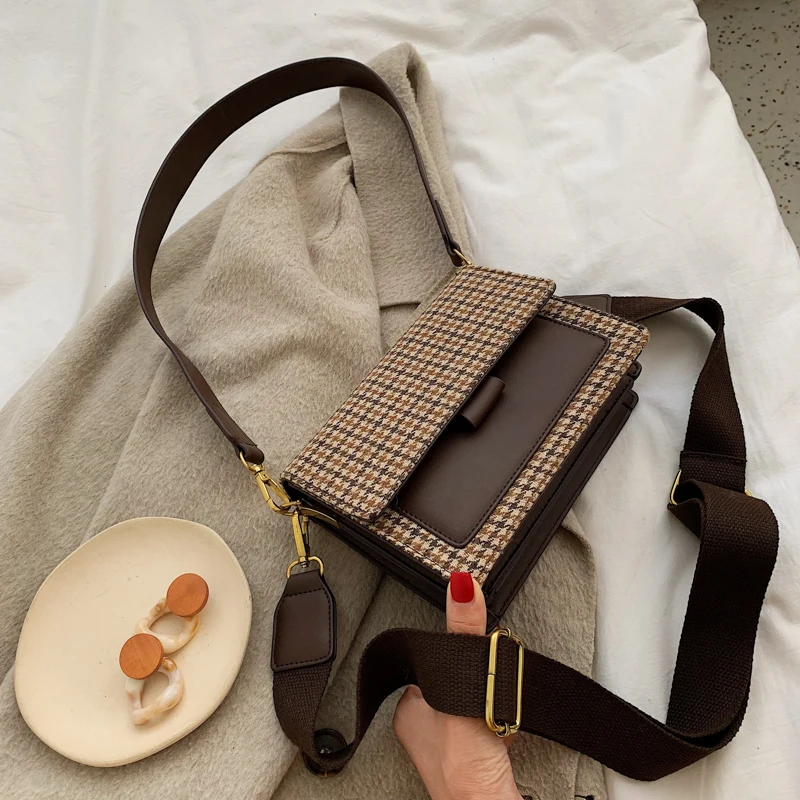 

2021 new messenger bag ladies small square bag fashion small bag luxury designer female bag shoulder bag plaid bag lady bag