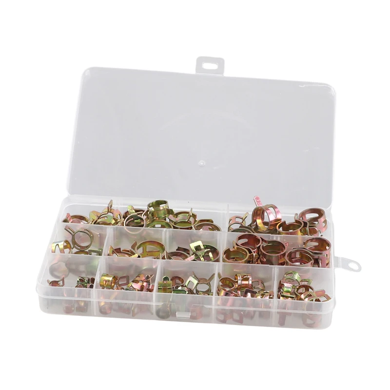 100 шт. Пружинные зажимы для автомобиля грузовика зажим шланга топлива масла воды