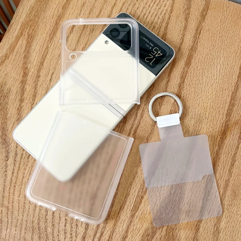 

Foldable Smart Phone Cover Cases for Samsung Galaxy Zflip3 ZFlip4 Sleeve Protective Case with Ring Bendable Mobile Protector