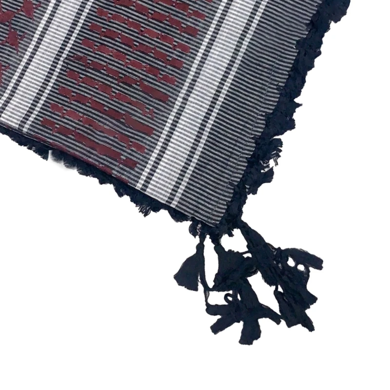 Многофункциональный шарф-хиджаб Арафата с кисточками шаль бандана для взрослых