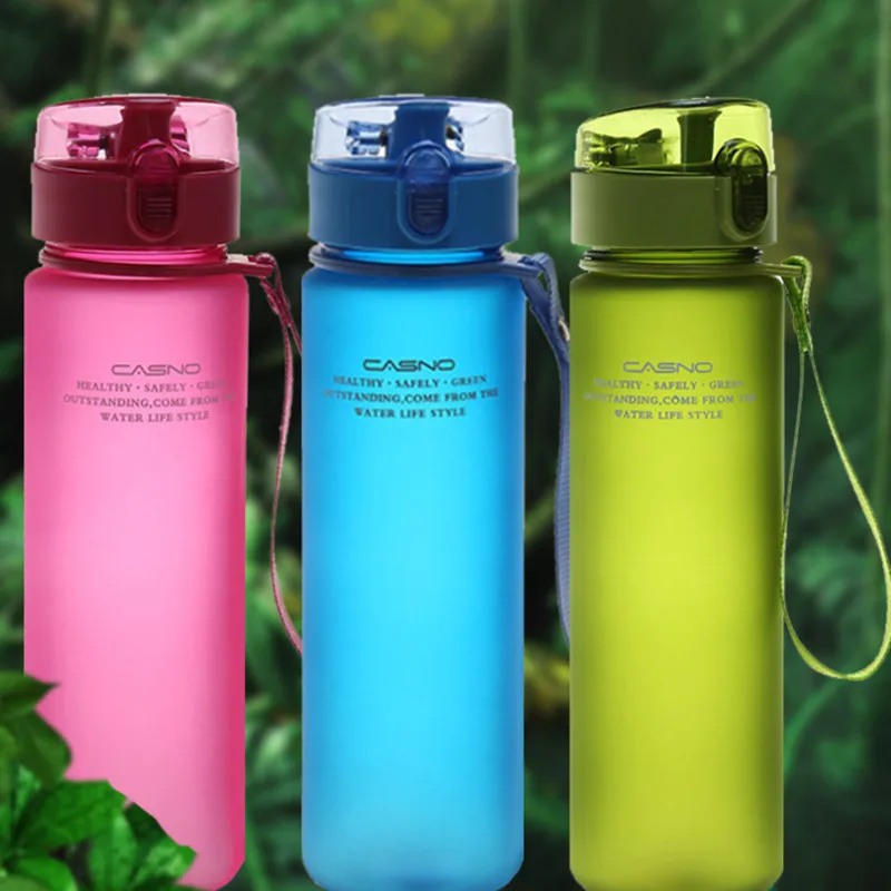 

High quality Water Bottle 560ML Tour Outdoor Sport Leak Proof Seal School Water bottles for kids Tritan Drinkware Frosted Cup