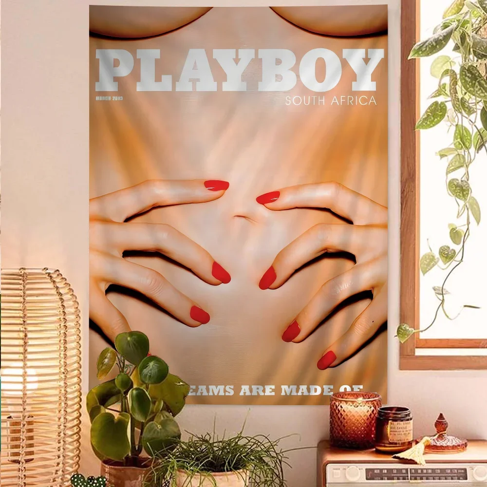 Сексуальный Женский журнал знаменитостей P Плейбой аниме гобелен для гостиной