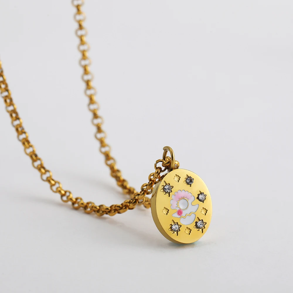 Ожерелье из нержавеющей стали в виде животных