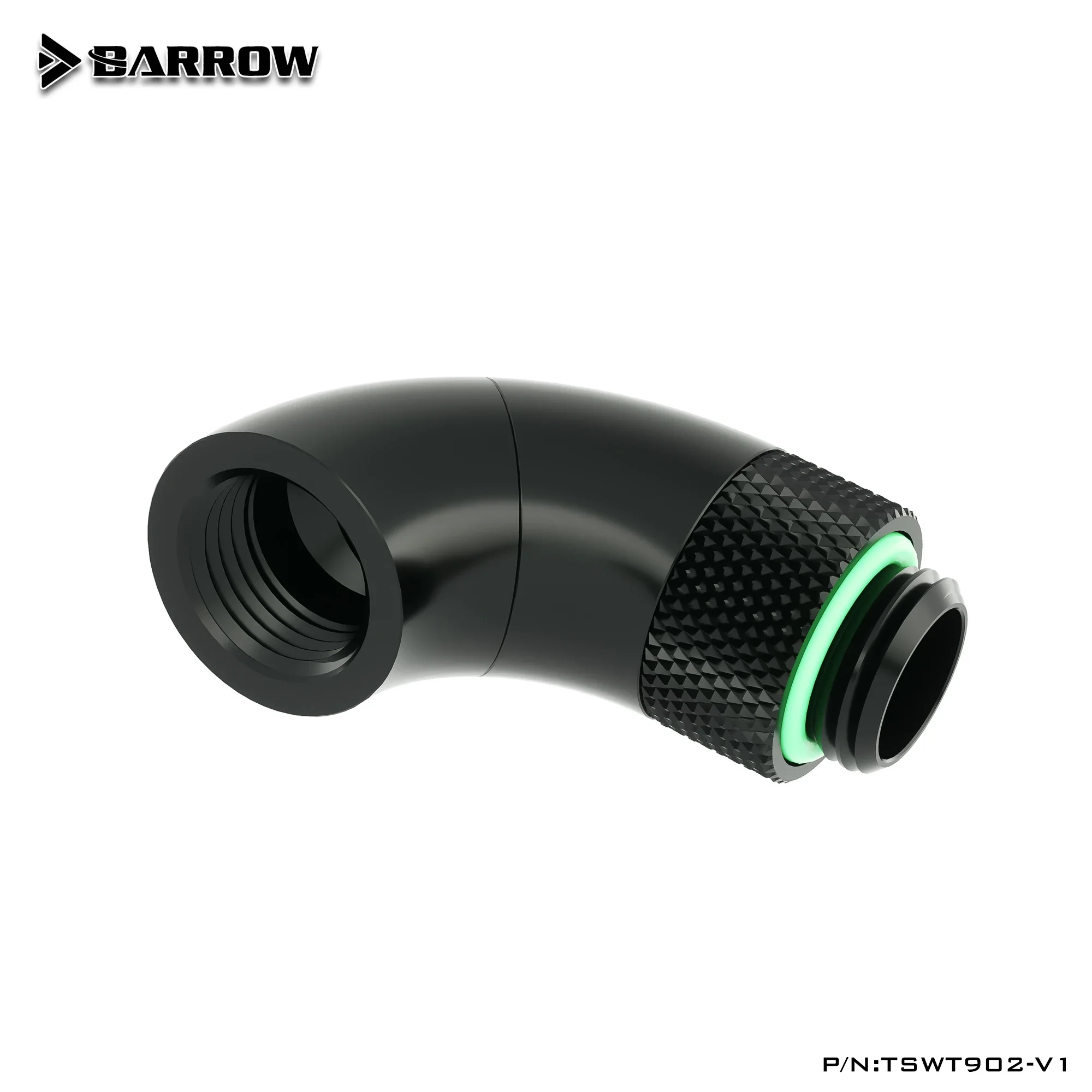 Barrow G1/4 "белый черный серебристый двойной поворотный 90 градусов вращающийся на