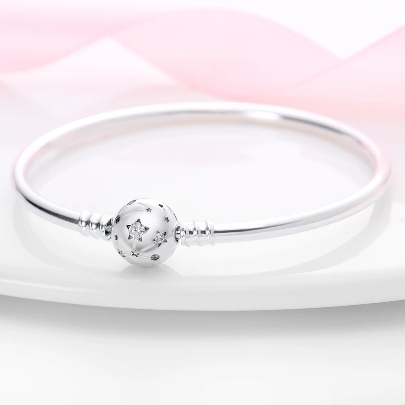 Bracelet en argent Sterling 100%, Design Original, perles, breloques, bricolage, fabrication de bijoux, éblouissant, Bracelet en chaîne CZ pour femmes, offre spéciale