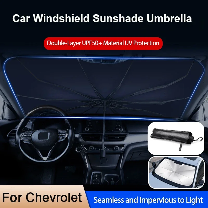 Фото Для Chevrolet Chevy Malibu, Camaro, Cruze, Traverse, Spark, Equinox, Sonic, Volt: солнцезащитные шторки на лобовое стекло автомобиля, передний солнцезащитный зонт. №1