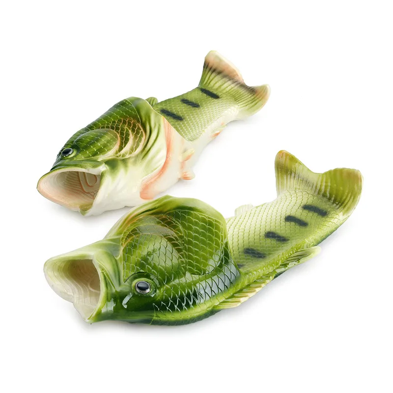 

Summer Beach Slippers Boys Unisex New Fish Slippers Funny Slippers Women's Shoes Family Residential Shoes Men Blus Size 33-47