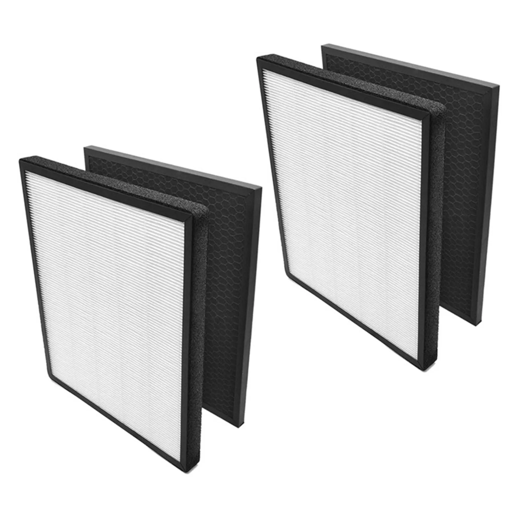 

2X Filter Set For Levoit LV-PUR131 Air Purifier Accessories Spare Tools Supplies,Black