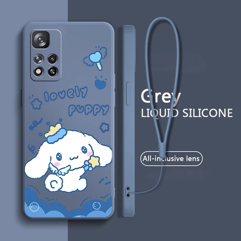 

cinnamoroll Cute Anime For Xiaomi Redmi Note 12 11T 11S 11E 10S 10T 10 9S 9T 8 Pro Plus Lite Max Liquid Rope Phone Case