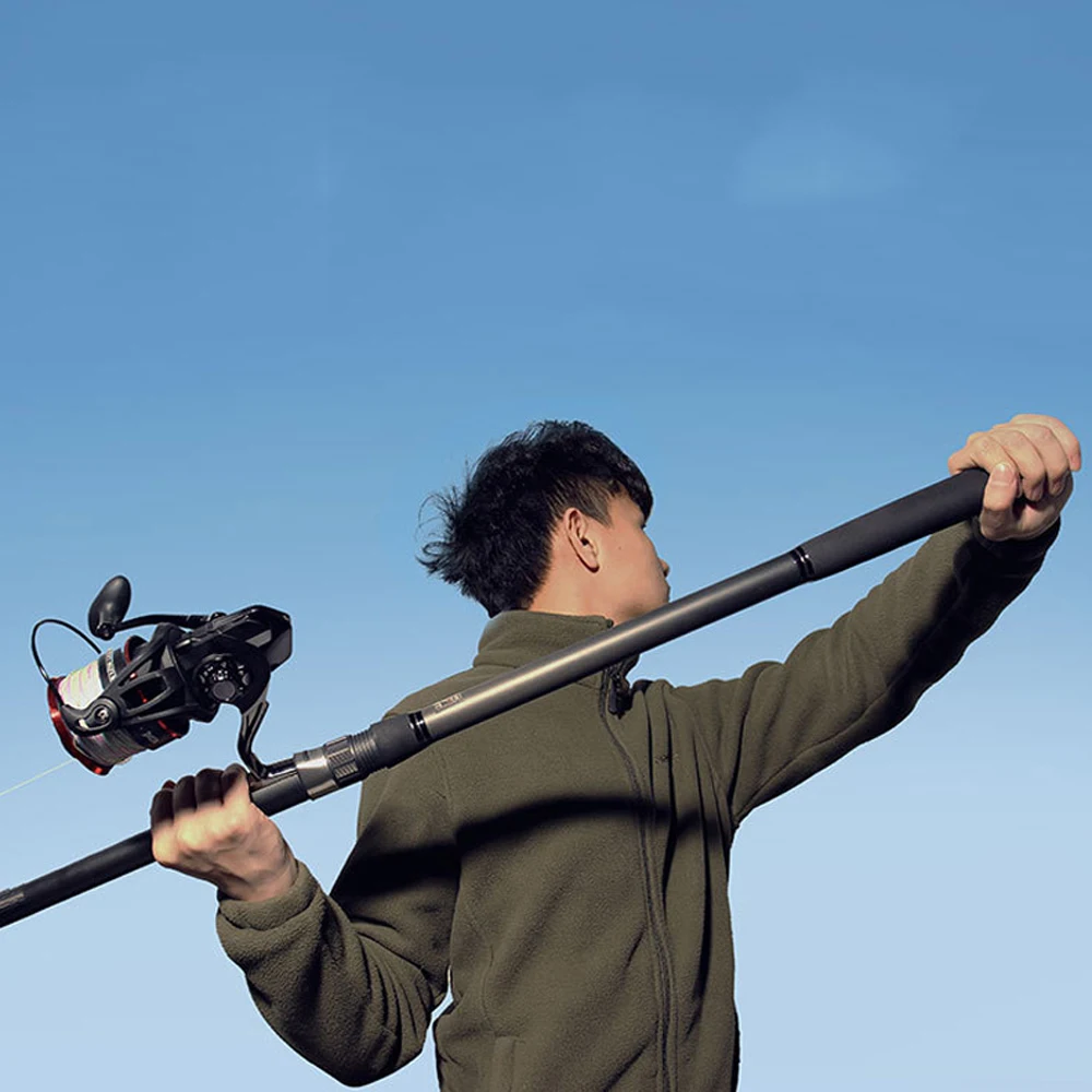 2 шт. телескопические рыболовные удочки из углеродного волокна 4-5 4 м |