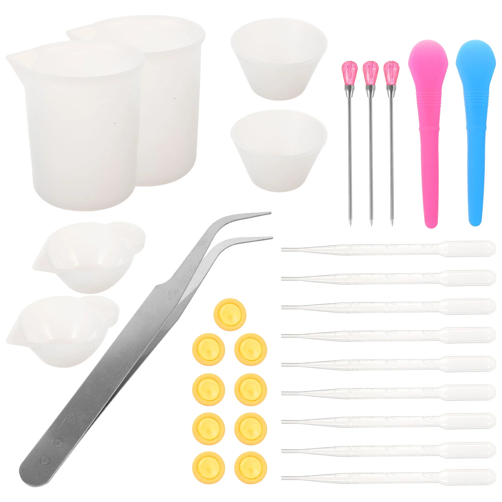 

Cake Mold Silicone Measuring Cups Resin Molds Jewelry Tools Making Kit DIY Supply