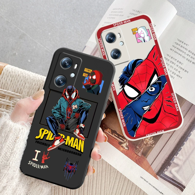 

Marvel Spiderman Avengers Art Phone Case For OPPO A96 A94 A93 A77 A76 A74 A72 A57 A53 A16 A9 Find X5 X3 Lite F21 5G Liquid Rope