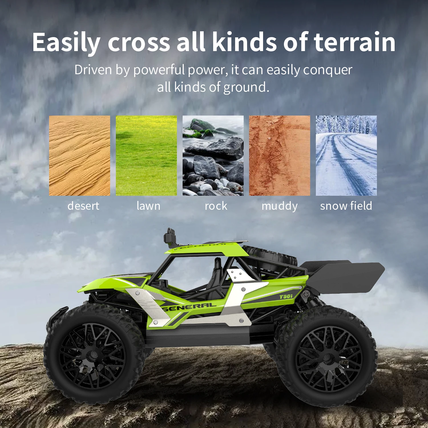 2023 New 1:14 RC Car 25km/h High Speed Off Road Vehicle, 2.4G 4WD Climbing King Alloy Remote Control Car Toy for Boys kids gift enlarge