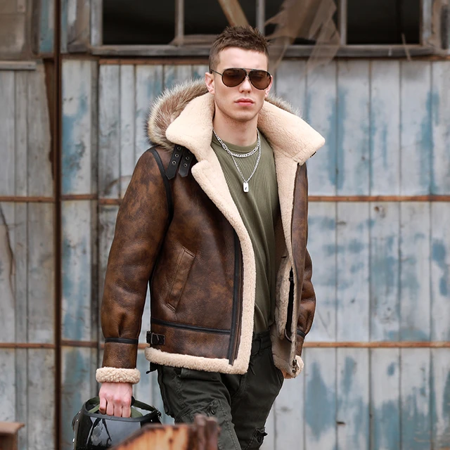 Men Original Sheep Fur Overcoat Hip Hop Long Winter New Male Warm Real Fur  Jacket Colors Mixed Straight Natural Wool Trench Coat - Genuine Leather -  AliExpress