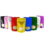 100 шт. Глянцевая алюминиевая фольга с прозрачным окном, стоячий пакет, еда, конфеты, кофе, чай, сушеные фрукты, закуски, многоразовый закрываемый замок на молнии