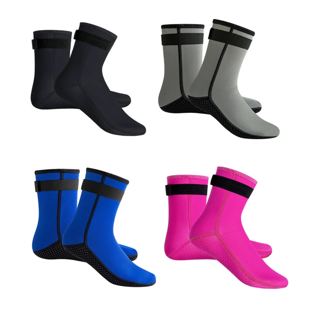 

2 PCS/Set Flexible for Rafting Snorkeling Swimming Wading Sailing Anti Slip Diving Socks Surfing Booties Beach Sock 3MM