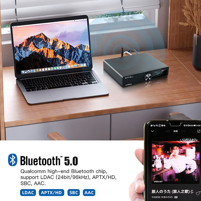 Фото SMSL DO300 Audio DAC ES9039MSPRO DO300 MQA CD-декодер XMOS XU316 DSD512 32 бит 768 кГц Bluetooth 5.1 LDAC XLR I2S + пульт дистанционного управления №4