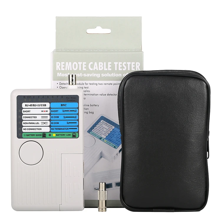 Multi-function Tester Remote RJ11 RJ45 USB BNC LAN Network Cable Tester For UTP STP LAN Cables Tracker Detector Top Quality Tool