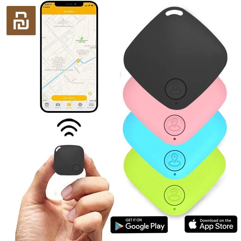 

Умное Bluetooth устройство против потери Youpin, устройство для защиты от потери, женская и сумка, двустороннее устройство для защиты от потери домашних животных, электронное устройство для пожилых людей с низким потреблением энергии