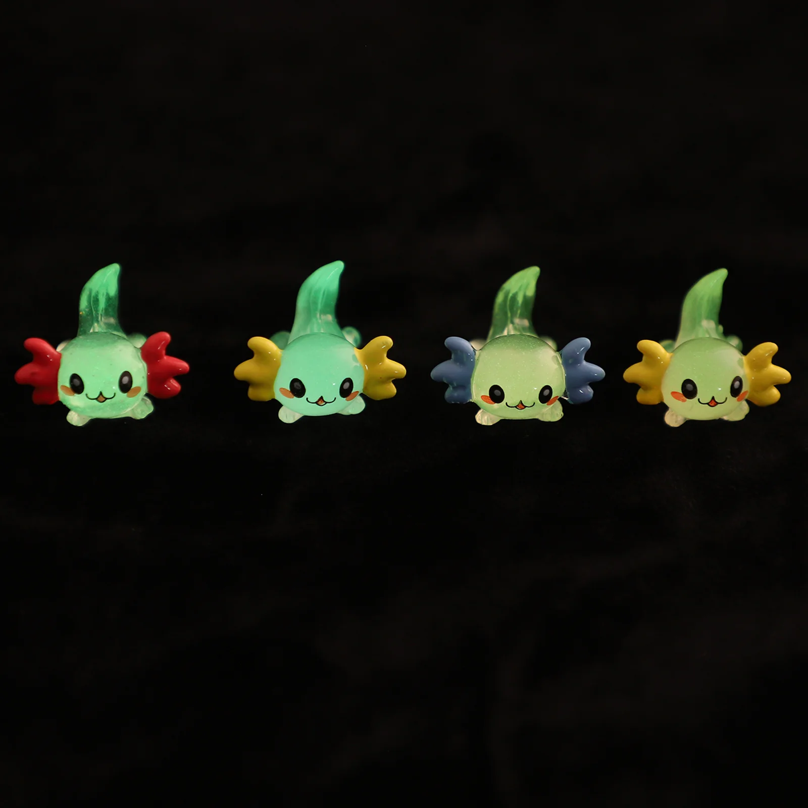 Миниатюрные фигурки аксолотля микро-пейзажные украшения скульптуры животных