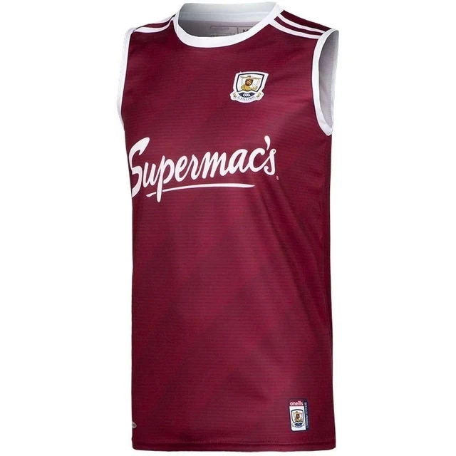 

2022 Galway GAA Vest Home Jersey 2021/22 IRELAND GALWAY SINGLET TRAINING RUGBY JERSEY size S--3XL