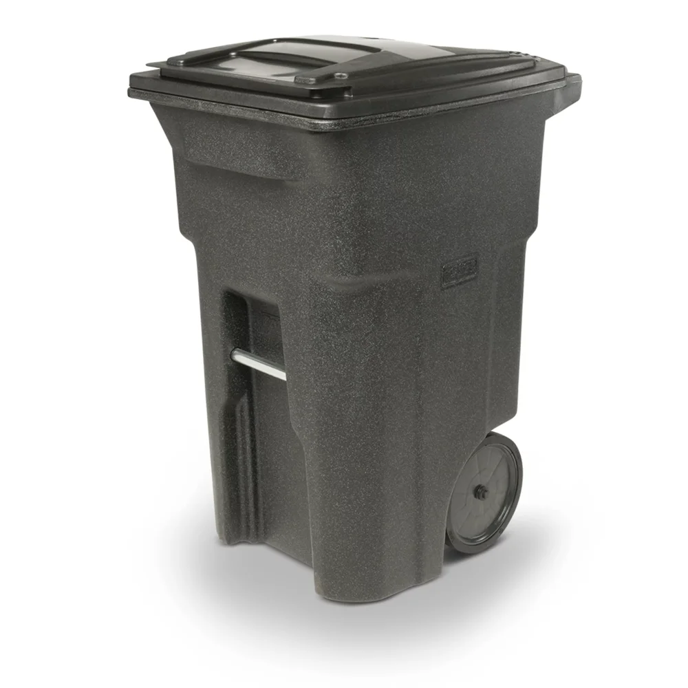 

Toter 64 Gal. Trash Can Blackstone with Quiet Wheels and Lid