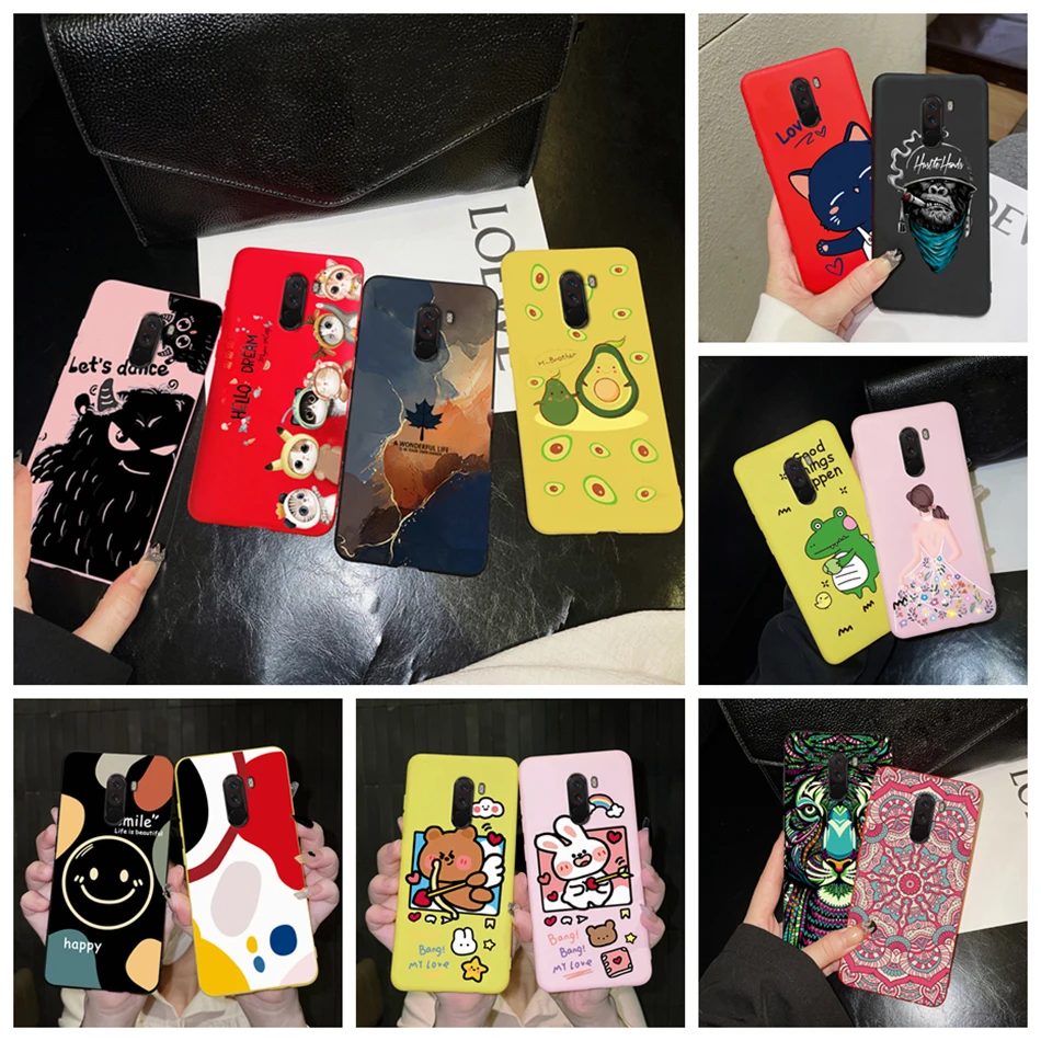 Чехол для телефона Xiaomi Poco F1, задняя крышка с милым котом, Мультяшные силиконовые чехлы для телефонов Xiaomi POCOPHONE F1 POCOPhoneF1 POCOF1, чехол