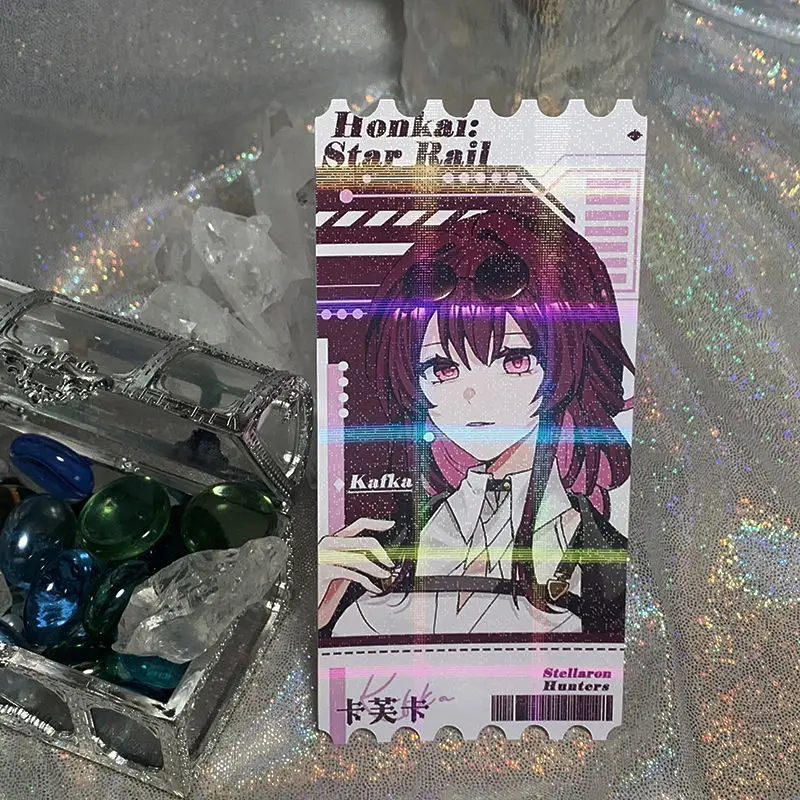 Honkai:Star Rail оригинальный Fanworks Kafka Xuan Fu Blade Luocha многоцветный блестящий значок 58 мм или