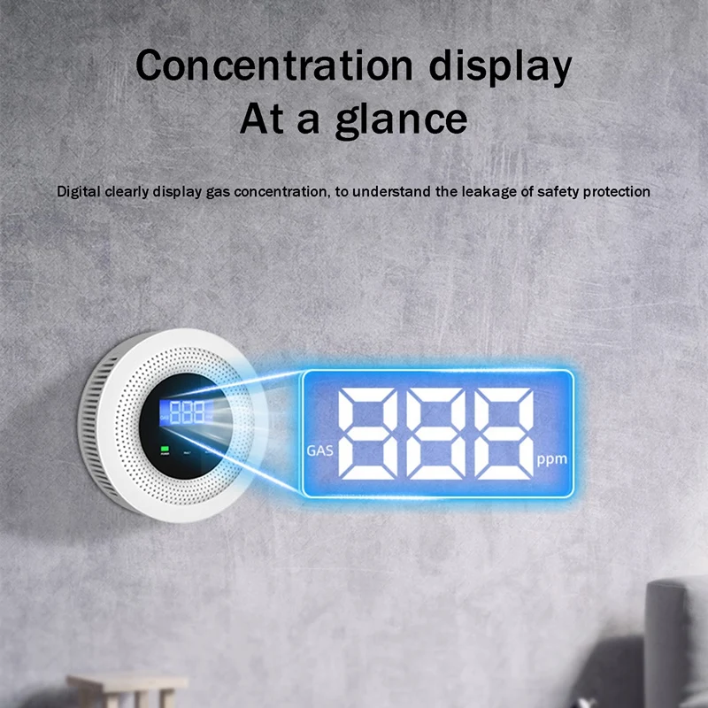 WIFI детектор газа бытовой электромагнитный клапан сигнализация горючего