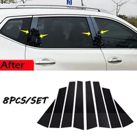 68pcsset for nissan car door trim auto door protection edge guard trim styling strip car window pillar cover anti scratch