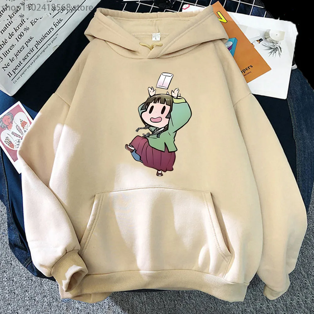 

The Apothecary Diaries Hoodie Happy Maomao Sweatshirts Kawaii Women Clothes Long Sleeve Coats Cartoon Anime Top Tracksuit Men