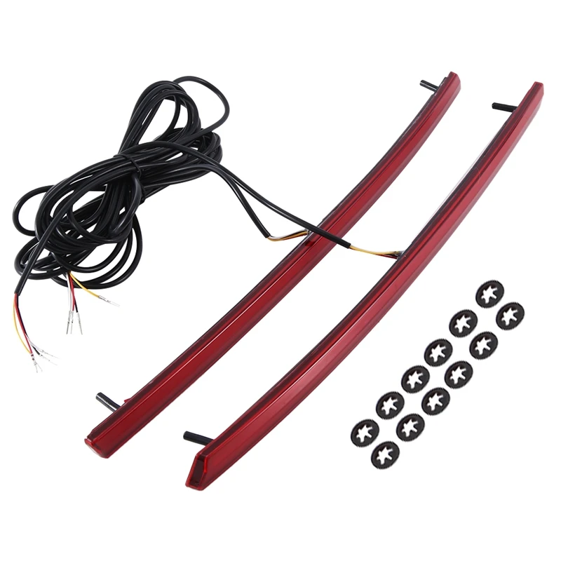 1 Set Car Rear Bumper Tail Light Red LED Reflector Brake Lamp Warning Turn Signal Replacement For Ford Kuga 2017-2020